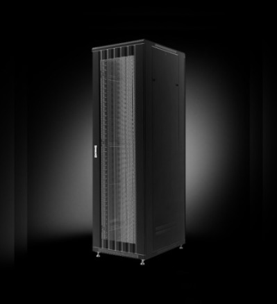 GYDERS GDR-428010BP шкаф серверный 42U, 800х1000x2085 мм, передняя и задняя перфорированные двери, черный